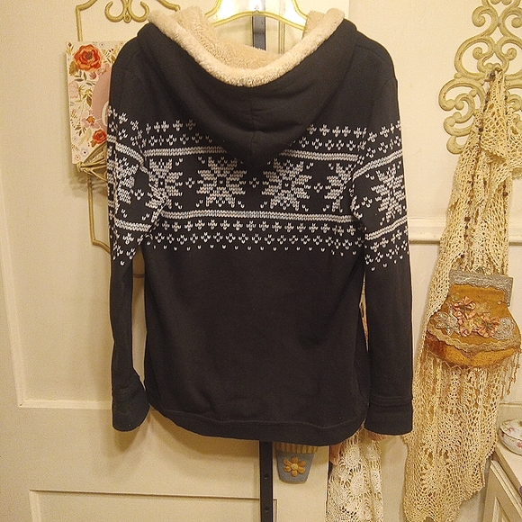 Seven7 Snowflake Pattern Zip Front Jacket - Picture 3 of 3